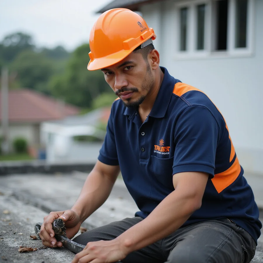 Hafiz Rahman, lead roofing contractor